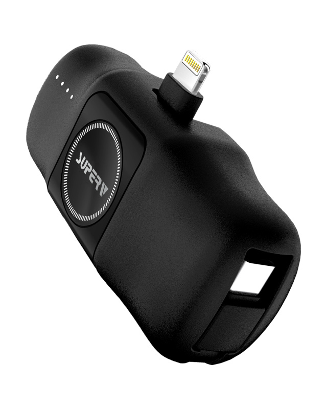 SUPERV Power31 Power Bank 5000mAh PD15W 85mm Built-in Type-C Cable 3-in-1 Multifunction Capsule Design