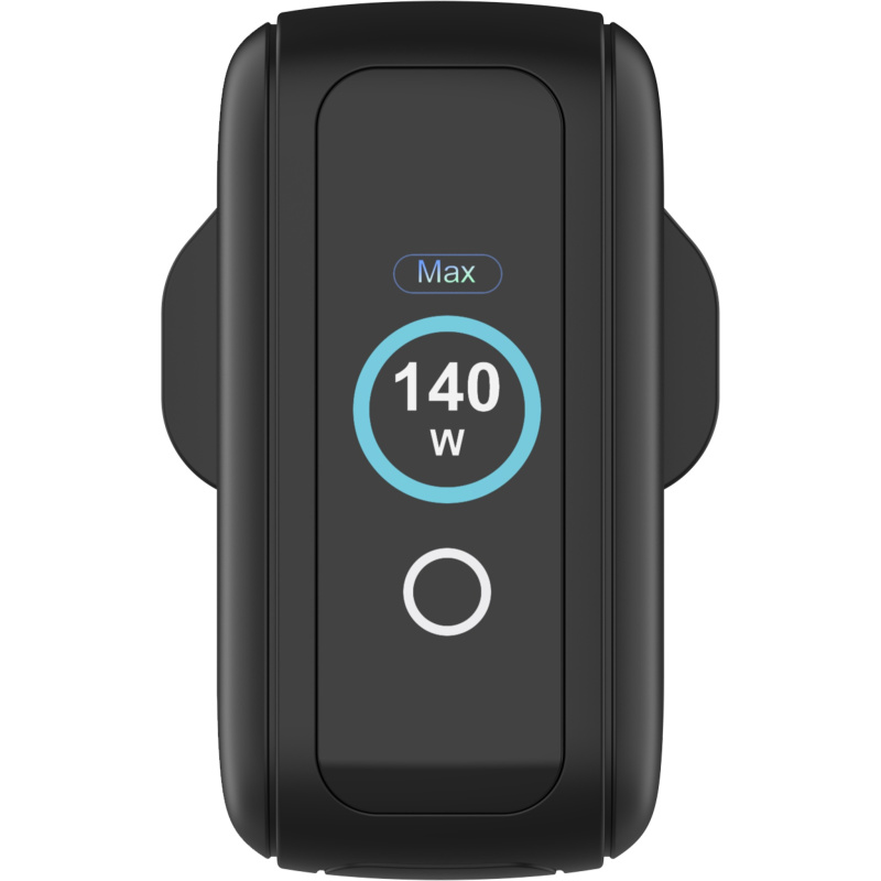 Verbatim 威寶140W迷你GaN牆式充電器 (帶顯示屏，英規插頭) 黑色 30248