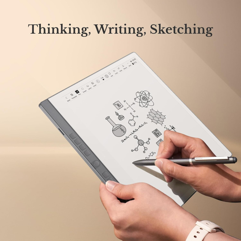 Penstar eNote 2 – 最白的紙質平板電腦 | 10.3英寸 300 PPI 純筆式電子墨水屏書寫平板電腦，數位筆記本，包含保護套和兩支B5筆  香港行貨 一