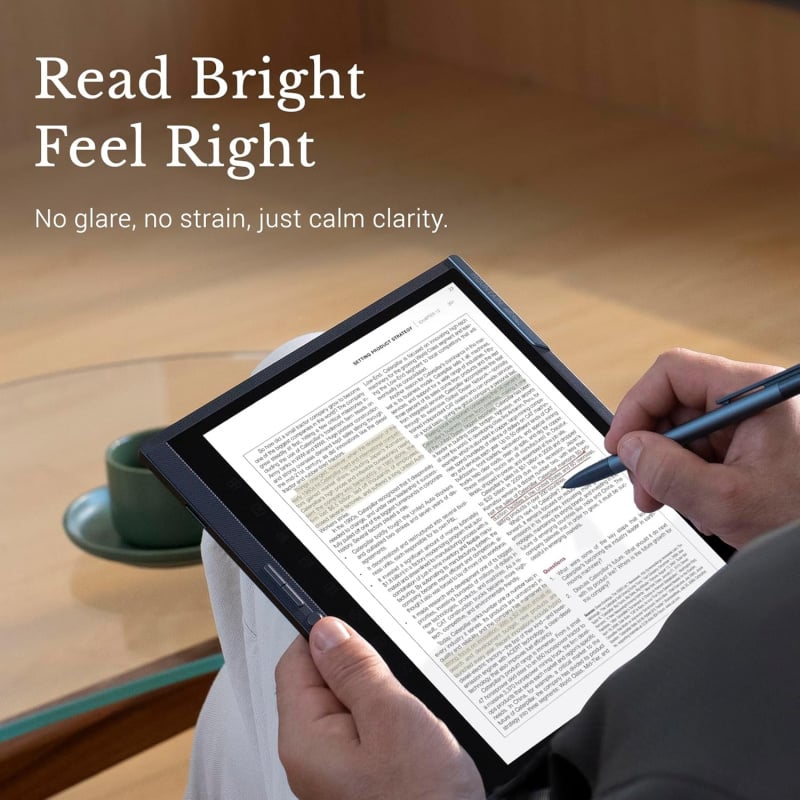Penstar eNote Pro – 色彩最清晰的電子墨水螢幕平板電腦 | 10.3吋觸控書寫平板電腦，128GB數位筆記本，配備B6金屬手寫筆和保護套，AI語音轉