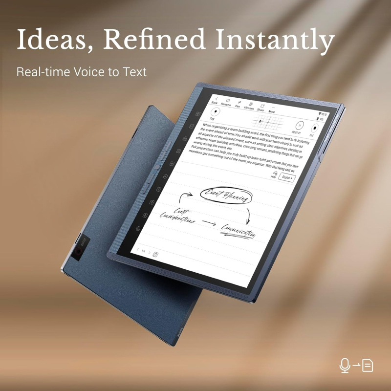 Penstar eNote Pro – 色彩最清晰的電子墨水螢幕平板電腦 | 10.3吋觸控書寫平板電腦，128GB數位筆記本，配備B6金屬手寫筆和保護套，AI語音轉