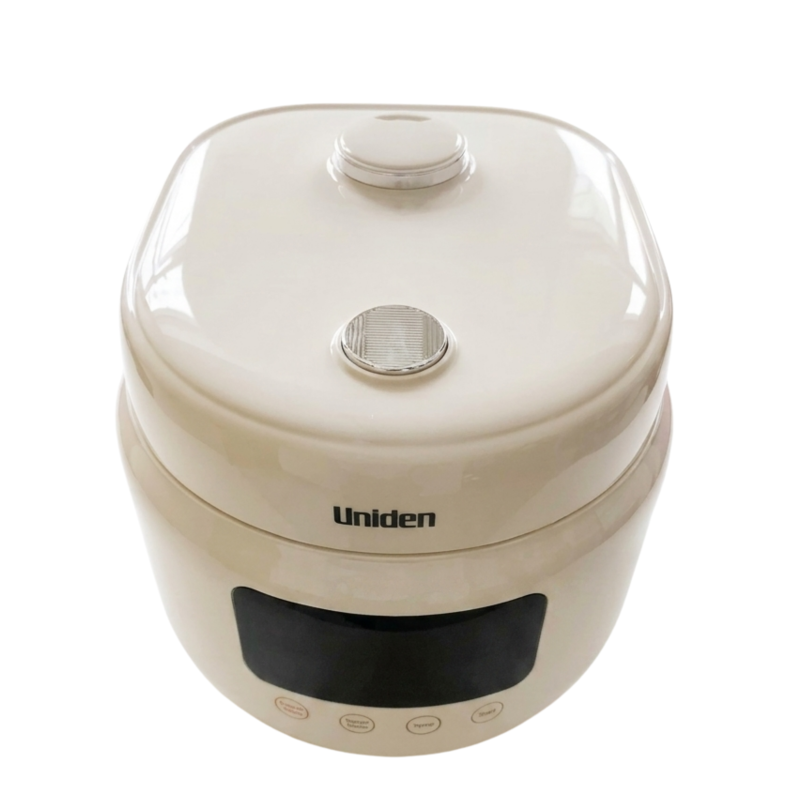 UNIDEN 日本品牌【多功能 8 選項】優質 1.2L 電飯煲 AR5310 食品級不粘內鍋-隔熱塑膠外殼 LED 顯示屏-白【香港總代理】