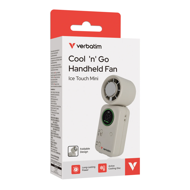 Verbatim Cool 'n' Go 手持風扇 – Ice Touch Mini Verbatim Cool 'n' Go 手持風扇 – Ice Touch Mini