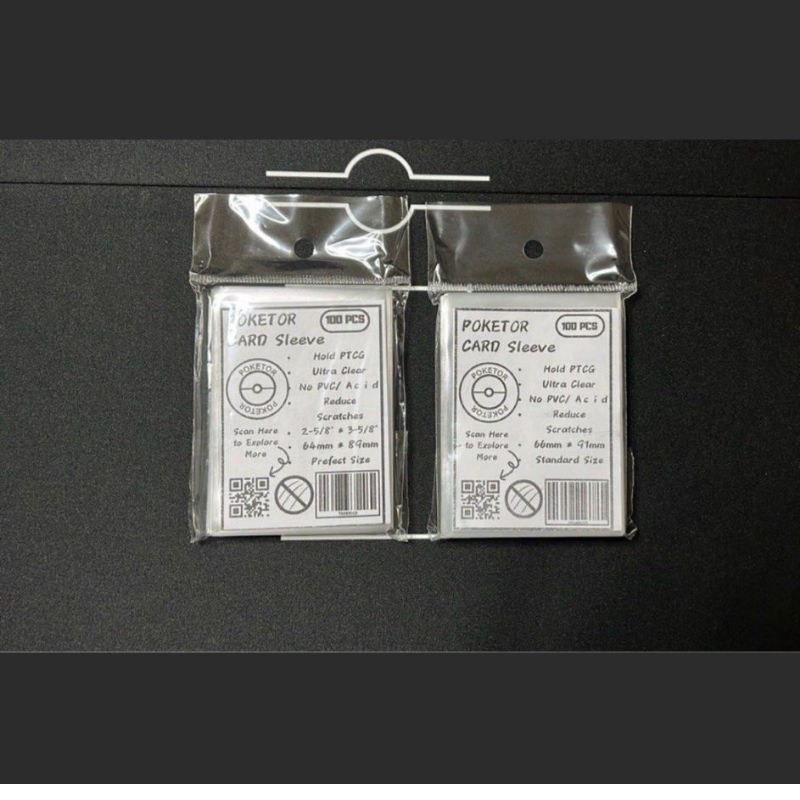 CARD SLEEVE S64*89 卡膜 66*91 卡膜 POKEMON POKETOR 100/包