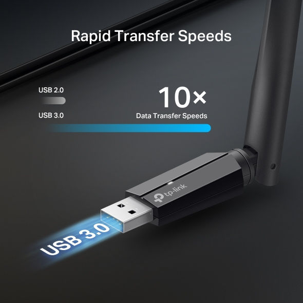 TP-Link Archer TBE400U Plus BE6500 三頻 Wi-Fi 7 高增益無線 USB 接收器 TP-Link Archer TBE400U Plus BE6500 三頻 Wi-Fi 7 高增益無線 USB 接收器