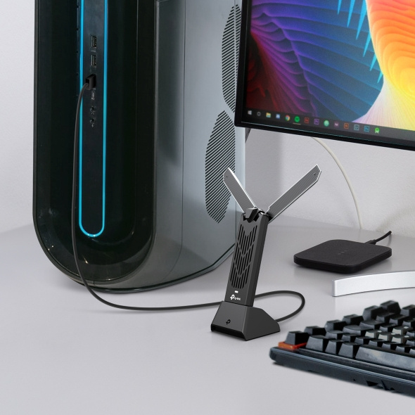 TP-Link Archer TBE400UH BE6500 Wi-Fi 7 高增益無線 USB 接收器 TP-Link Archer TBE400UH BE6500 Wi-Fi 7 高增益無線 USB 接收器