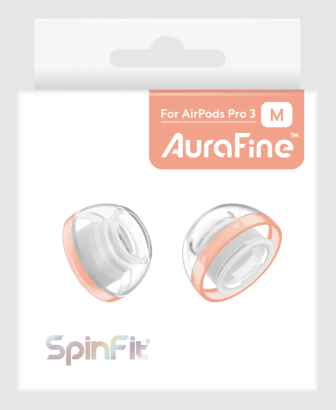 SpinFit AuraFine 矽膠耳塞 (For Apple Airpods Pro 3) (1對) [6尺寸]