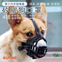 寵物矽膠狗口罩│網格透氣│防咬寵物狗嘴罩│寵物嘴套