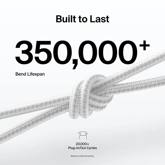Belkin BoostCharge Pro USB-C to USB-C Braided Cable 240W 編織連接線 (2m) CAB025fq2M