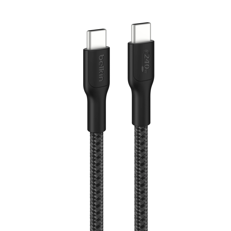 Belkin BoostCharge Pro USB-C to USB-C Braided Cable 240W 編織連接線 (2m) CAB025fq2M