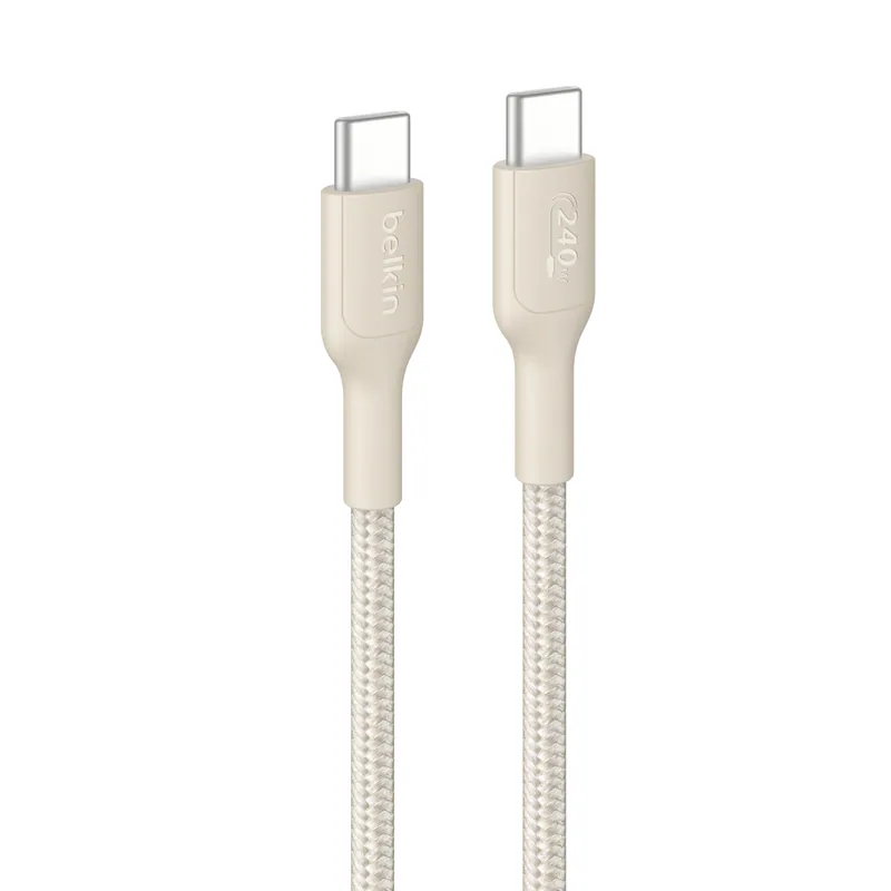Belkin BoostCharge Pro USB-C to USB-C Braided Cable 240W 編織連接線 (2m) CAB025fq2M