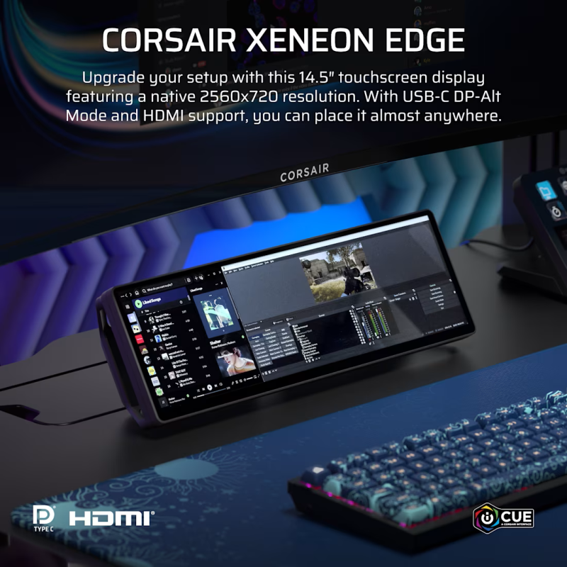 CORSAIR XENEON EDGE 14.5 吋 LCD 觸控式螢幕