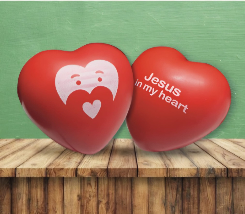 心頭耶穌壓力球-Jesus in my heart OTVKK301/ 以基督的心為心(紅色) OTVKK302 / 以基督的心為心(啡色) OTVKK302