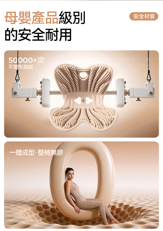 撐腰俠 - 格子凝膠護腰坐墊Air S016N | 獨創 X-Cush 格子科技｜久坐族、辦公室、學生、孕婦專用護腰坐墊
