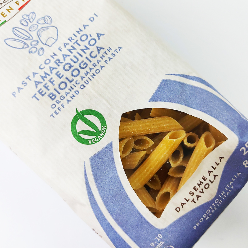 意大利Pasta Natura 有機低糖無鹽 藜麥苔麩莧籽長通粉 250g【市集世界 - 意大利市集】