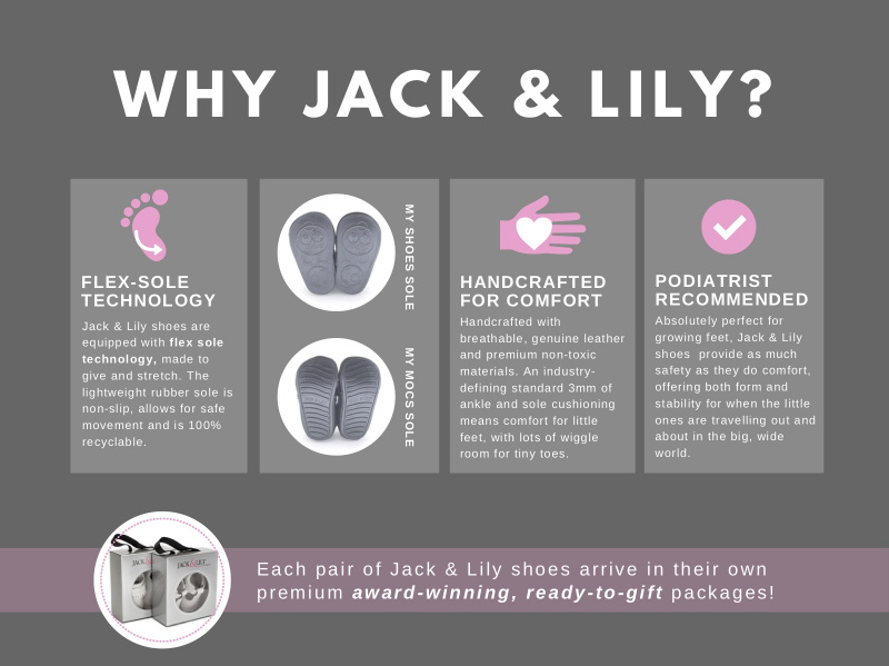 Jack and Lily™ 包缝鞋灰猄皮 幼兒鞋 2-3 階段 步行鞋