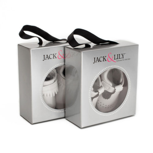 Jack and Lily™ 黑色漆皮鞋粉紅蝴蝶結 幼兒鞋 2-3 階段 步行鞋