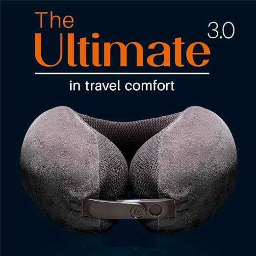 Go Travel - 記憶棉旅行頸枕 ULTIMATE 3.0（深灰）｜旅行枕頭｜記憶棉頸枕｜便攜式枕頭｜便攜式頸枕｜靠枕｜汽車靠枕｜飛機頸枕 GO_TRAVEL-489