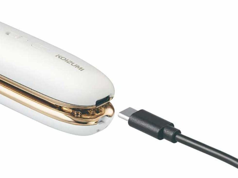 小泉成器 - KOIZUMI 無線USB充電便攜迷你直髮夾 KHS-8650 白色 香港行貨