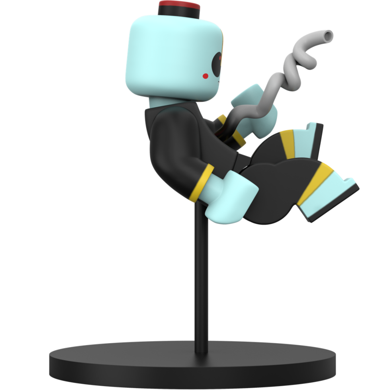 Mighty Jaxx Brick Baby By Jason Freeny (Jiangshi Edition) 彊屍- Go