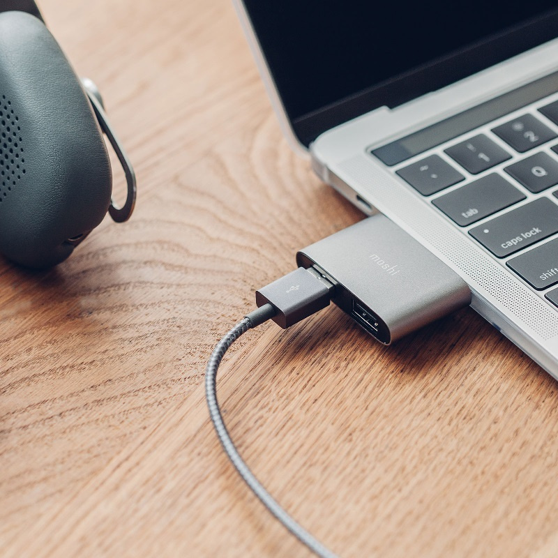 Moshi Moshi USB-C to USB-A 雙端口轉接器 【香港行貨保養】