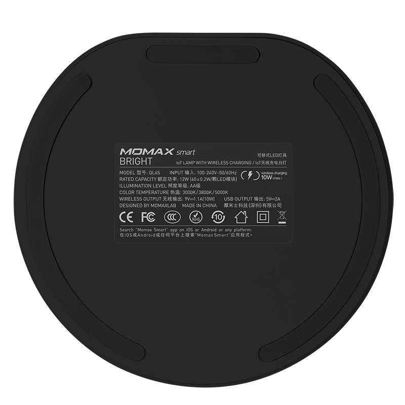 Momax Bright IoT QL6S 智能檯燈連無線充電 [2色]