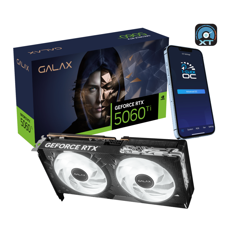 GALAX GeForce RTX™ 5060 Ti 1-Click OC 8GB GDDR7 [現金/轉數快優惠 $4099]