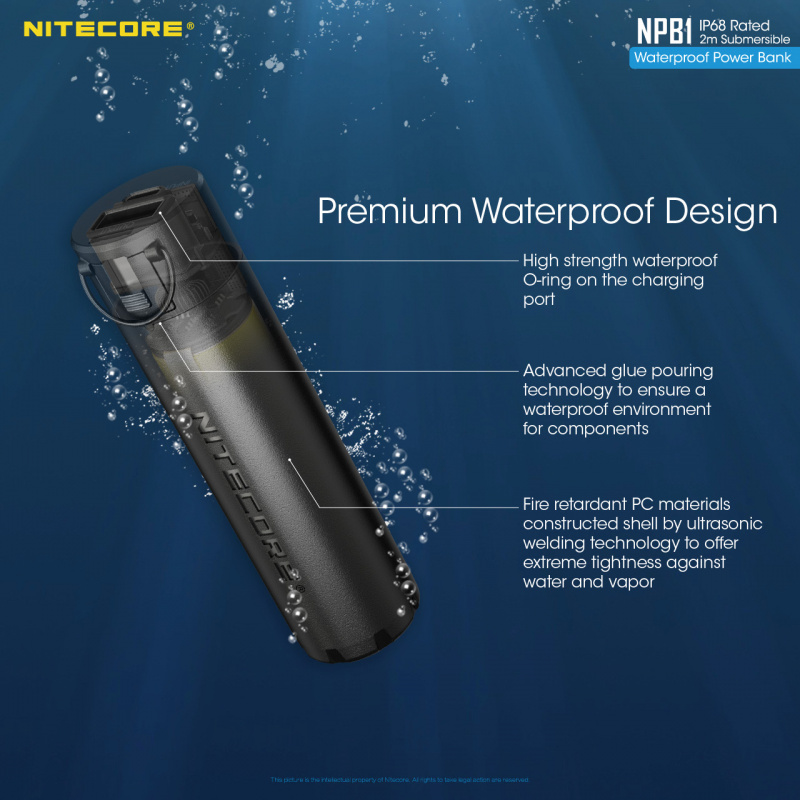 🔌🕯 NITECORE NPB1 IP68 5000mAh 移動電源 防水尿袋 🔌🕯