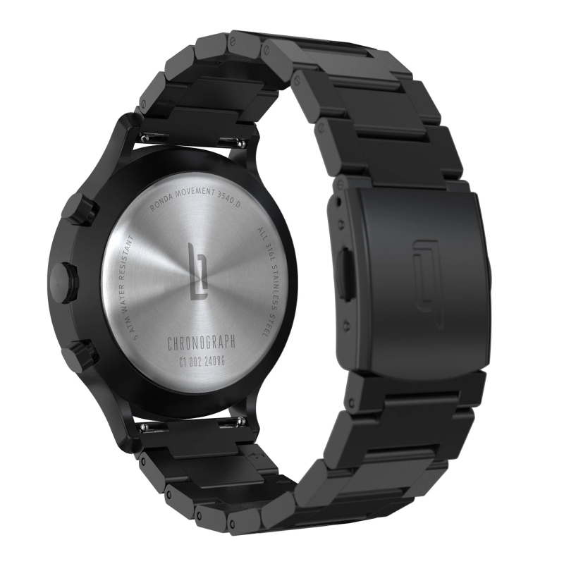 德國Lilienthal Berlin Chronograph All Black 計時碼錶