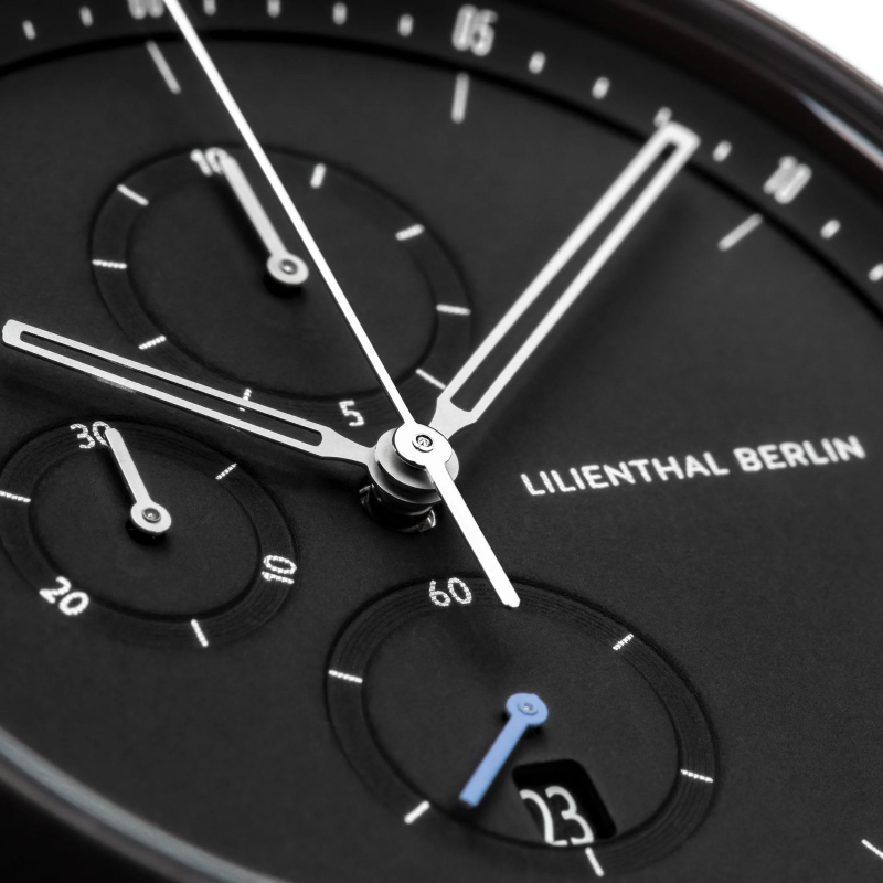 德國Lilienthal Berlin Chronograph All Black 計時碼錶