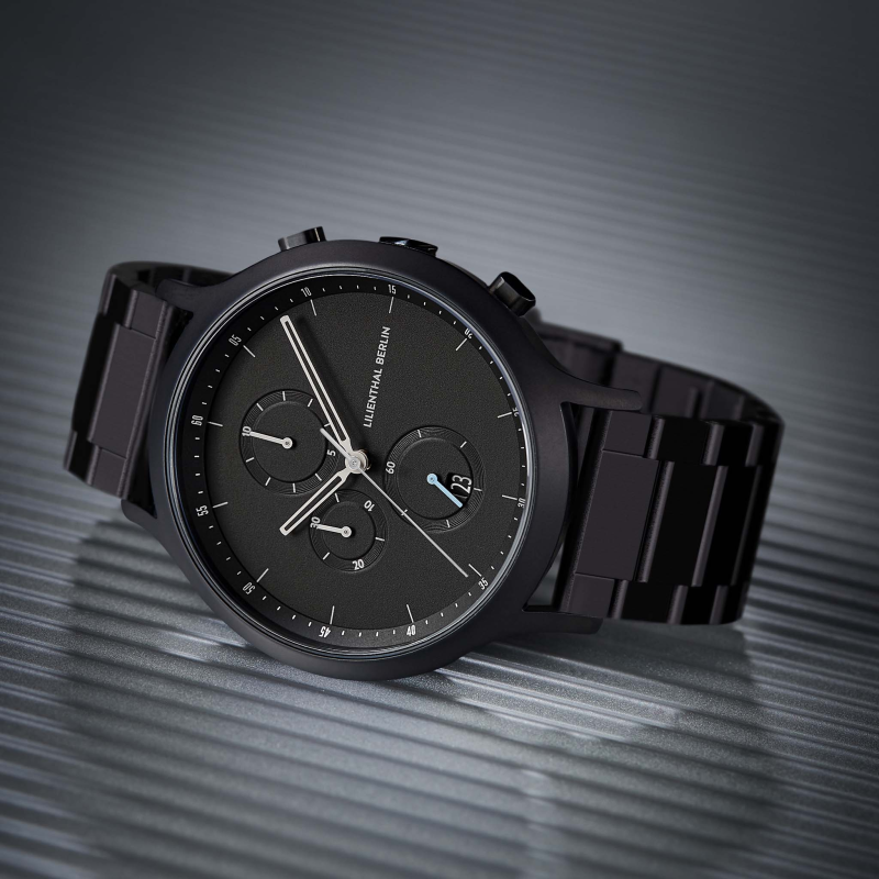 德國Lilienthal Berlin Chronograph All Black 計時碼錶