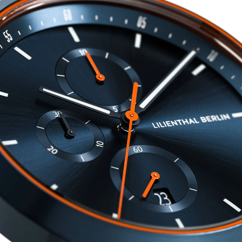 德國LILIENTHAL BERLIN Chronograph Blue Orange計時碼錶