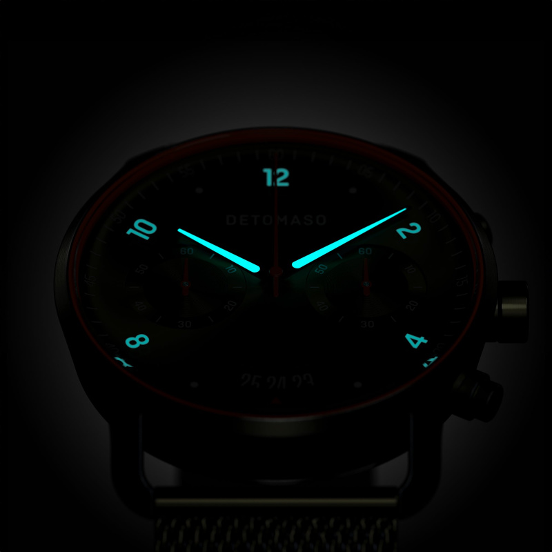 德國DETOMASO, SORPASSO CHRONOGRAPH計時碼錶, VELOCITÀ OLIVE