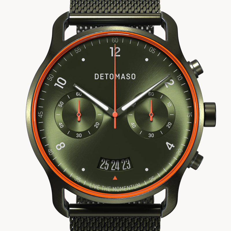 德國DETOMASO, SORPASSO CHRONOGRAPH計時碼錶, VELOCITÀ OLIVE
