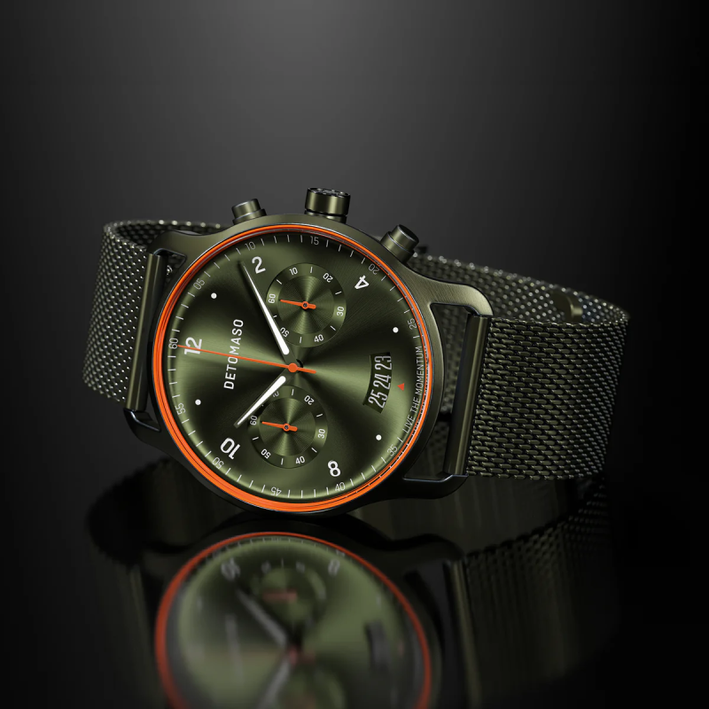德國DETOMASO, SORPASSO CHRONOGRAPH計時碼錶, VELOCITÀ OLIVE