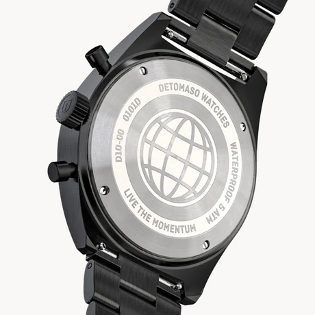 德國DETOMASO, D10 CHRONOGRAPH計時碼錶 BLACK WHITE