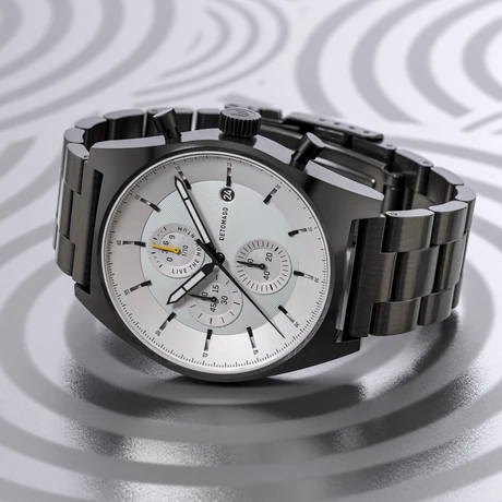 德國DETOMASO, D10 CHRONOGRAPH計時碼錶 BLACK WHITE