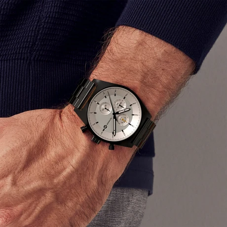 德國DETOMASO, D10 CHRONOGRAPH計時碼錶 BLACK WHITE