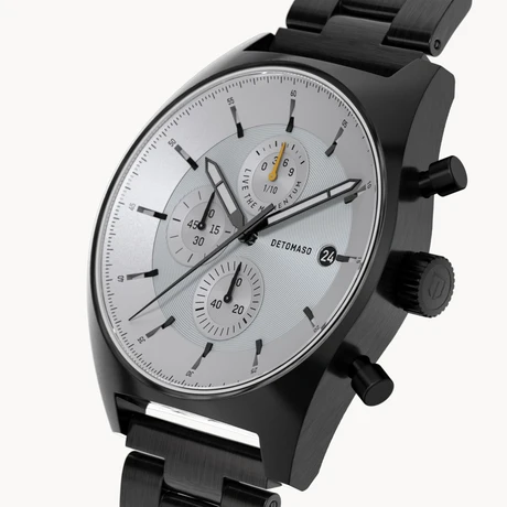 德國DETOMASO, D10 CHRONOGRAPH計時碼錶 BLACK WHITE