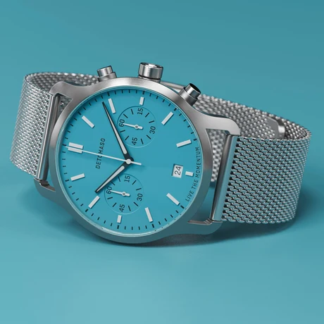 德國DETOMASO, SORPASSO CHRONO MINTY BLUE 計時碼錶
