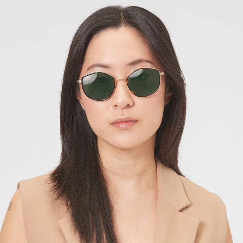 德國Lilienthal Berlin太陽眼鏡, Bit Pop – Gold Tortoise / Green