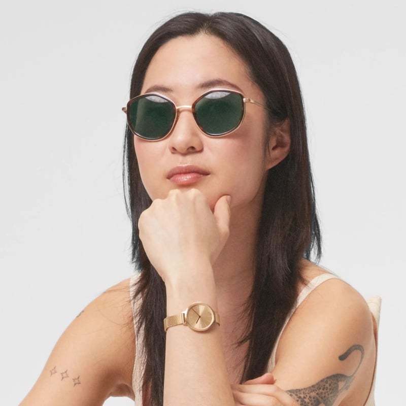德國Lilienthal Berlin太陽眼鏡, Bit Pop – Gold Tortoise / Green