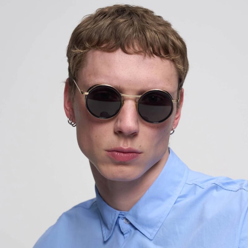 德國Lilienthal Berlin太陽眼鏡, Chillwave – Brushed Gold Charcoal