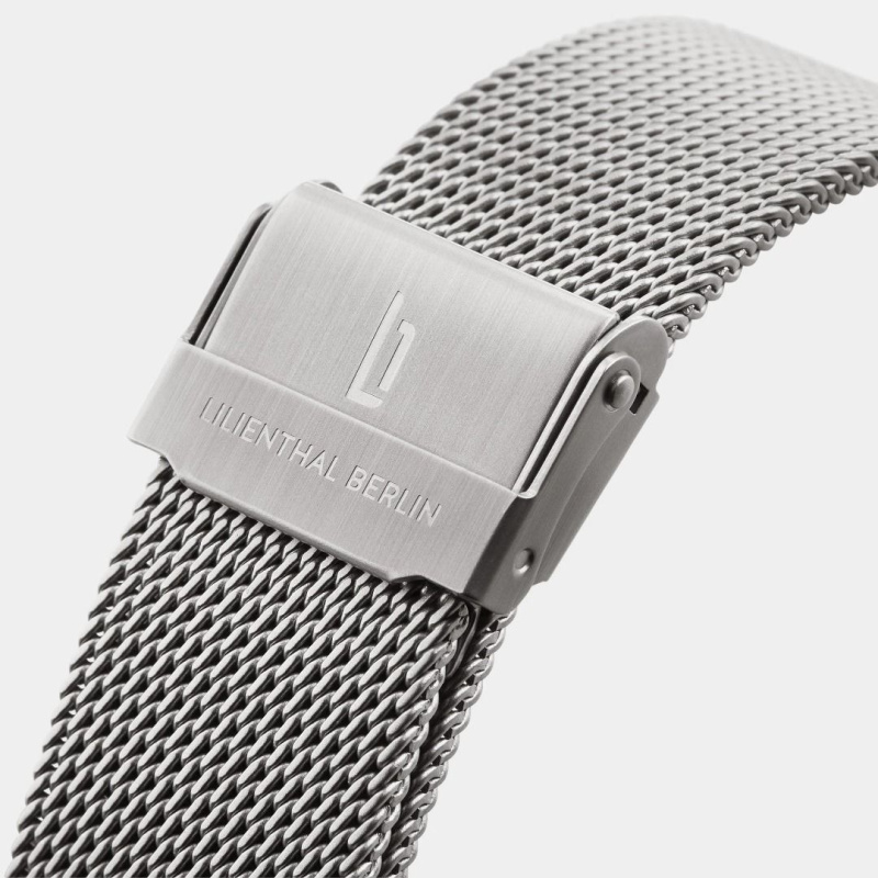 德國Lilienthal Berlin, Huxley – Silver Blue, Mesh Band
