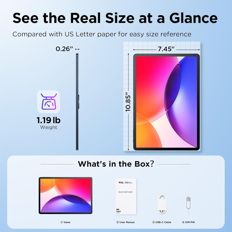 TCL TAB A1 Plus | 12.2吋 大視野 x 全能娛樂學習平板 【限時送: 原裝翻蓋套】 TCL TAB A1 Plus | 12.2吋 大視野 x 全能娛樂學習平板 【限時送: 原裝翻蓋套】