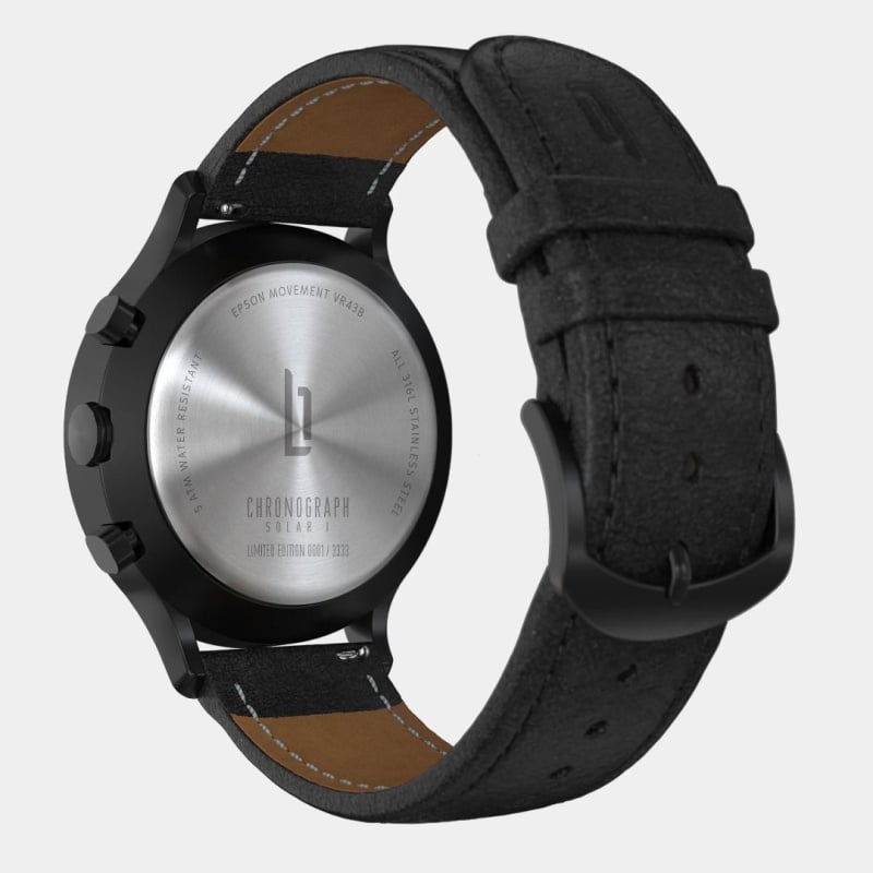 德國Lilienthal Berlin, Chronograph Solar – Carbon Fibre Dial 炭纖維錶面