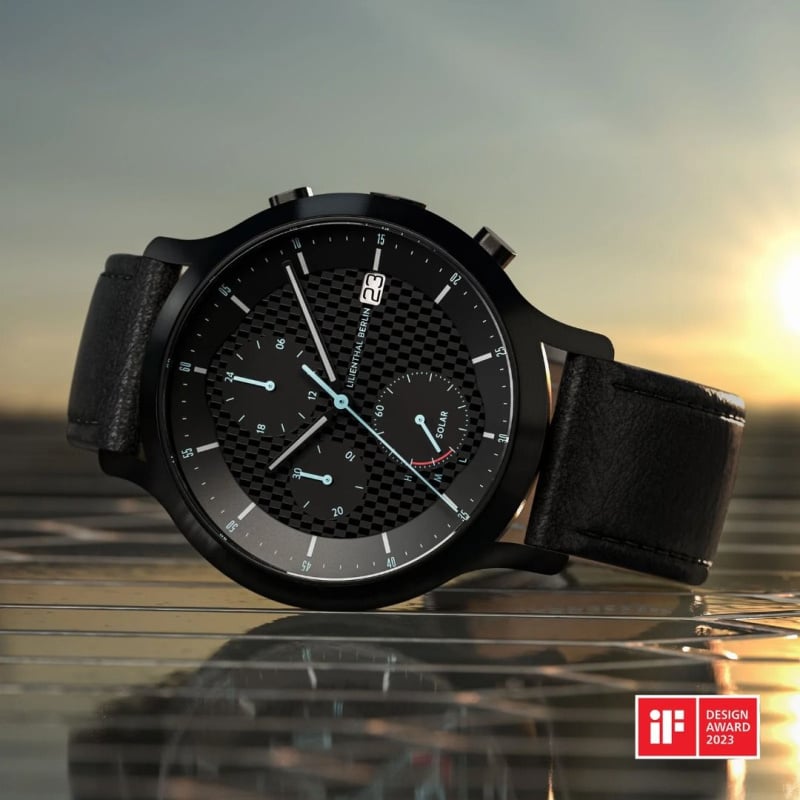 德國Lilienthal Berlin, Chronograph Solar – Carbon Fibre Dial 炭纖維錶面