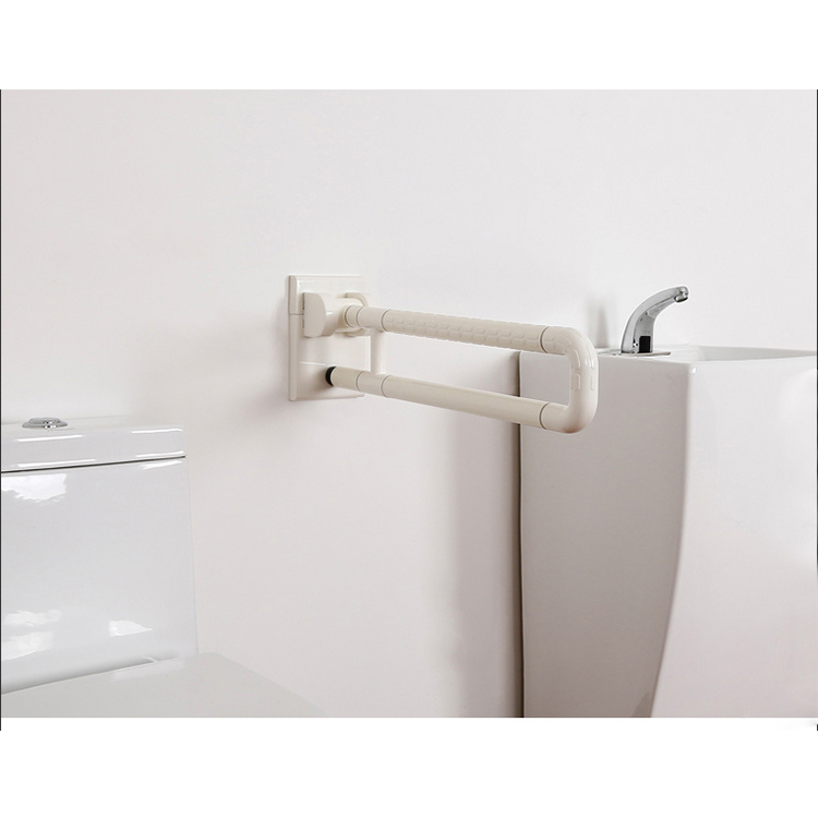 洗手間扶手架 可折疊防滑扶手安全把手 浴室衛生間坐便器起身扶手 馬桶起身助力器 鑽牆式安裝 -1W015