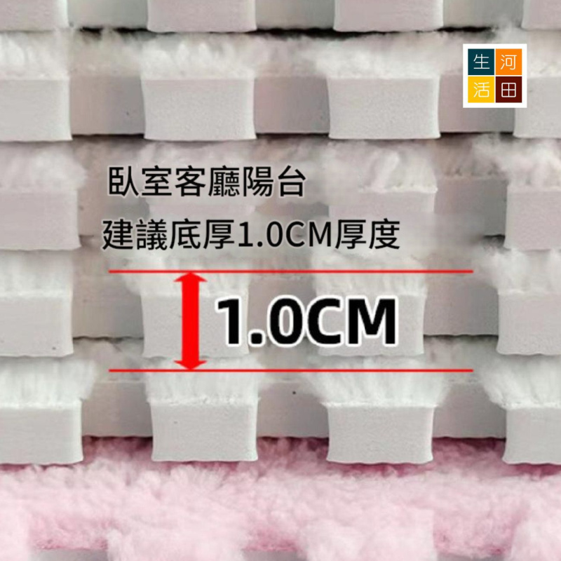 毛絨格仔地毯(4件/套)│拼接地墊│不含甲醛│可機洗重複使用│可剪裁地墊│客廳睡房地墊