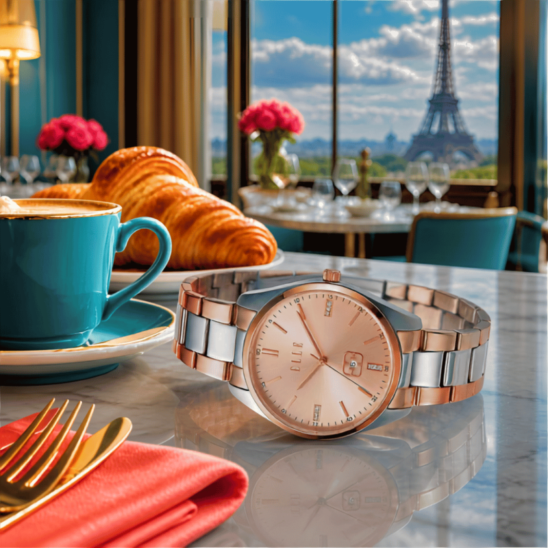 Elle Watch, Seine, Rose Gold Dial